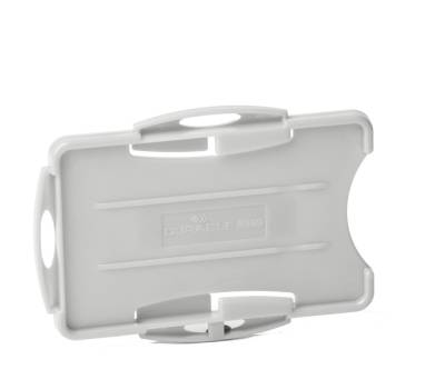 Portabadge Eco per 2 tessera - 5,4 x 8,7 cm - grigio - conf. 10 pezzi - Durable - 8989-10 - 4005546730677 - DMwebShop