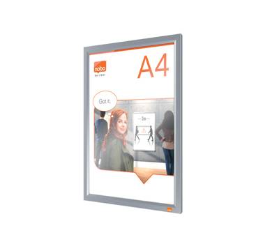 Cornice Impression PRO - a clip - A4 - alluminio - Nobo - 1915578 - 5028252620680 - DMwebShop