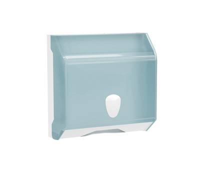 Dispenser asciugamani piegati - 290 x 120 x 295 mm - bianco-azzurro - Replast - Mar Plast - A69501EM - DMwebShop
