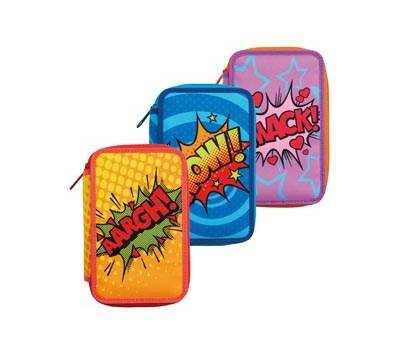 Astuccio 3 zip - 13 x 20 x 7,5 cm - colori e fantasie assortiti - conf. 6 pezzi - Carioca - 42807 - 8003511214449 - DMwebShop