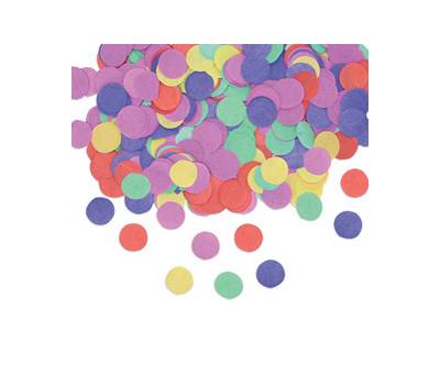 Coriandoli diametro 2 cm in carta colori assortiti - 26549