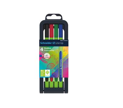 Fineliner Line Up punta 0,4 mm colori assortiti astuccio 4 colori - 26682