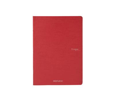 Maxiquaderno Ecoqua Original PM A4,90 gr 5 mm 40 fogli rosso scuro - 26403