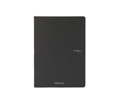 Maxiquaderno Ecoqua original PM A4,90 gr 1 rigo 40 fogli nero - 26409
