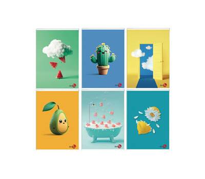 Maxiquaderno Vibes fantasia A4,40,2 fogli 80 gr 10 mm - 26388