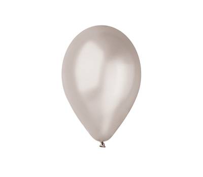 Palloncini in lattice metallizzati diametro 26 cm argento - 26587