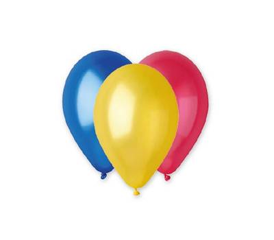 Palloncini in lattice metallizzati diametro 26 cm colori assortiti Big Party 72193 - 26589