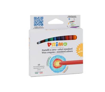 Pastelli a cera diametro 9 mm x 85 mm Primo 0501PC12E - 26498