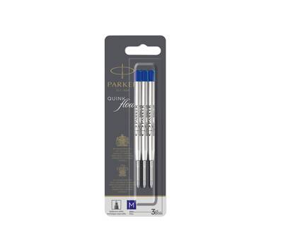 Refill sfera QuinkFlow punta media metallo blu blister 3 pezzi - 26741