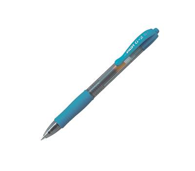 Roller gel a scatto G 2 punta 0,7 mm azzurro - 26766