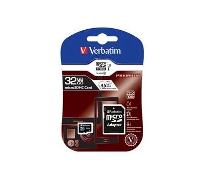 Micro SDHC Classe 10 fino a 45mb/sec - 32 Gb - Verbatim - 44083 - 23942440833 - DMwebShop