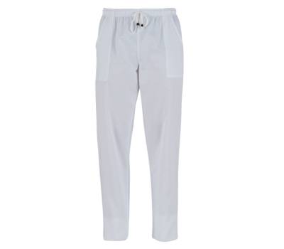 Pantalone Pitagora - unisex - 100% cotone - taglia M - bianco - Giblor's - Q3P00245-C01-M - 8056149338391 - DMwebShop