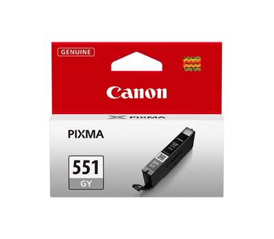 Serbatoio originale inchiostro -  grigio - CLI-551GY - 125 pagine - Canon - 6512B001 - 4960999904627 - DMwebShop
