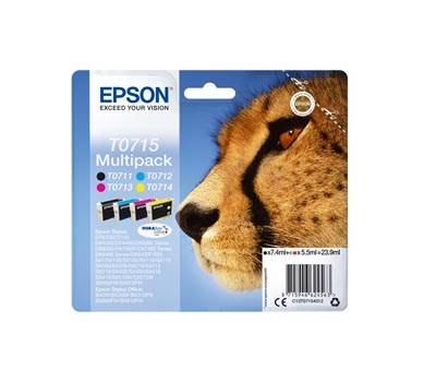 Cartuccia Multipack EPSON Inkjet T0715 confezione 4 cartucce Originale - 628