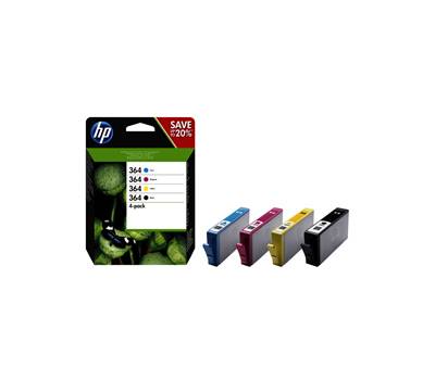 Confezione 4 cartucce HP Inkjet 364 C M G N Originale - 2088