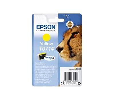 Cartuccia originale inchiostro - giallo - T0714 - 5,5 ml - Epson - C13T07144012 - 8715946624549 - DMwebShop