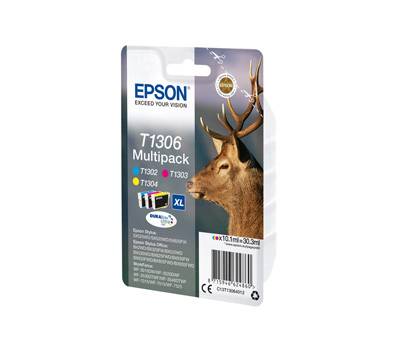 Multipack Cartucce Originale - Epson T1306 - Confezione 3 cartucce - Epson - C13T13064012 - 8715946624860 - DMwebShop