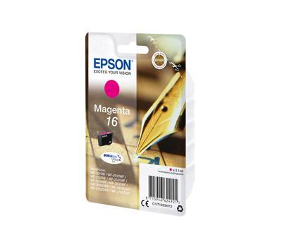 Cartuccia originale inchiostro - magenta - Epson 16 - 3,1 ml - Epson - C13T16234012 - 8715946624921 - DMwebShop