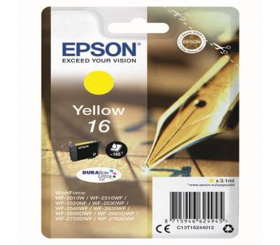 Cartuccia originale inchiostro - giallo - Epson 16 - 3,1 ml - Epson - C13T16244012 - 8715946624952 - DMwebShop
