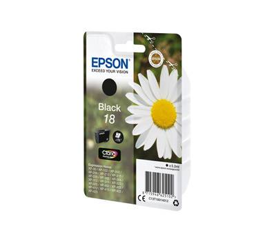 Cartuccia originale inchiostro - nero - Epson 18 - 5,2 ml - Epson - C13T18014012 - 8715946625102 - DMwebShop