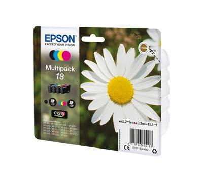 Multipack Cartucce Originale - Epson 18 - Confezione 4 cartucce - Epson - C13T18064012 - 8715946625188 - DMwebShop