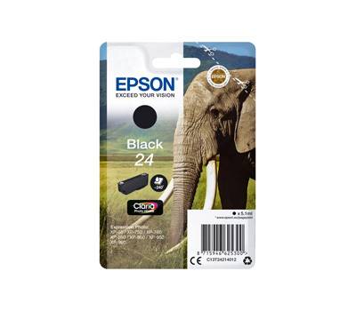 Cartuccia originale inchiostro - nero - Epson 24 - 5,1 ml - Epson - C13T24214012 - 8715946625300 - DMwebShop