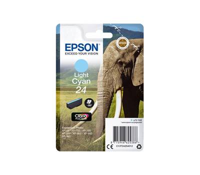Cartuccia originale inchiostro - ciano chiaro - Epson 24 - 5,1 ml - Epson - C13T24254012 - 8715946625386 - DMwebShop