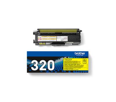 Toner - giallo - TN320Y -1500 pagine - Brother - TN-320Y - 4977766679374 - DMwebShop
