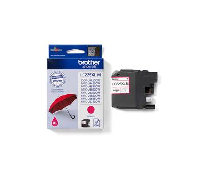 Cartuccia BROTHER Inkjet Magenta LC225XLM Originale - 7865