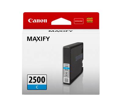 Cartuccia CANON Inkjet Ciano PGI 2500,9301B001 Originale - 11434