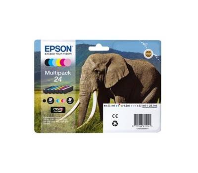 Cartuccia Multipack EPSON Inkjet 24 confezione 6 cartucce Originale - 17699