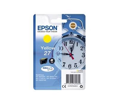 Cartuccia originale inchiostro - giallo - Epson 27 - 3,6 ml - Epson - C13T27044012 - 8715946625805 - DMwebShop