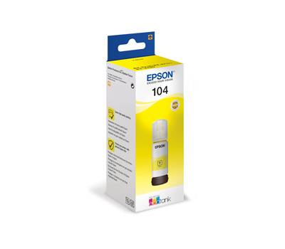 Flacone EPSON inchiostro Giallo 104 Originale - 19222 Flacone EPSON inchiostro Giallo 104 Originale - 19222