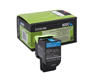 Toner - ciano - Return program - 1000 pagine - Lexmark - 80C20C0 - 734646475556 - DMwebShop