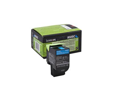 Toner - ciano - Return program - 2000 pagine - Lexmark - 80C2SC0 - 734646481281 - DMwebShop