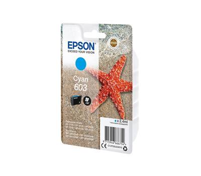 Cartuccia originale inchiostro - ciano - Epson 603 - 130 pagine - C13T03U24010 - 8715946666754 - DMwebShop