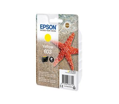 Cartuccia originale inchiostro - giallo - Epson 603 - 130 pagine - C13T03U44010 - 8715946666792 - DMwebShop