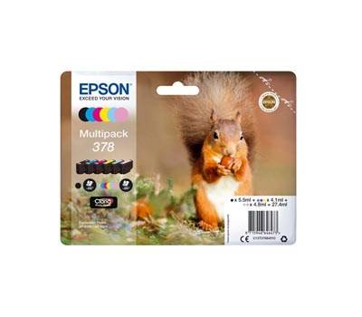 Cartuccia ink - 378 - C-M-Y-C CH-M CH-K - C-M-Y 4,1 ml - C CH-M CH 4,8 ml - K 5,5 ml - Epson - C13T37884010 - 8715946646473 - DMwebShop