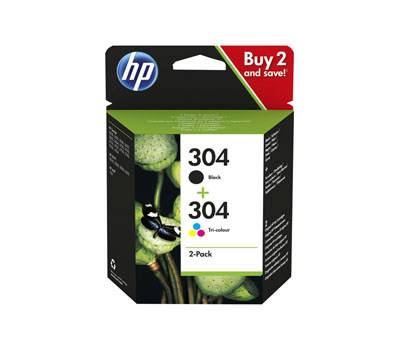 Multipack Cartucce HP Inkjet 304 confezione 2 cartucce Originale - 19817