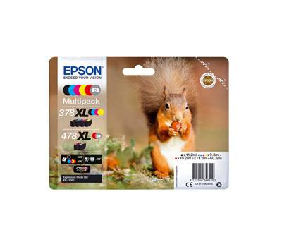Multipack Cartucce Originale 378XL 478XL Confezione 6 cartucce Epson C13T379D4010 - 20616