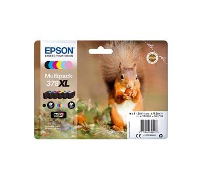 Multipack Cartucce Originale 378XL Confezione 6 cartucce Epson C13T37984010 - 20615