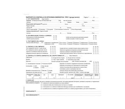 Rapporti controllo efficienza energetica reg. Emilia Romagna - T1 A - 29,7 x 21,4 cm - snap 3 copie - conf. 25 pezzi - Edipro - E9097T1 - 8023328909710 - DMwebShop
