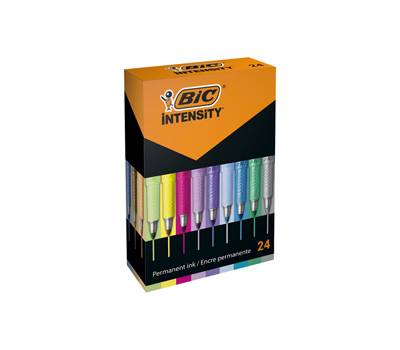 Marcatore Intensity - colori assortiti - 24 pezzi - Bic - 992731 - 3086123595422 - DMwebShop