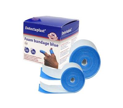 Bendaggio coesivo Detectaplast - per HACCP - 6 x 450 cm - blu - Pvs - CER117 - 5430000726320 - DMwebShop