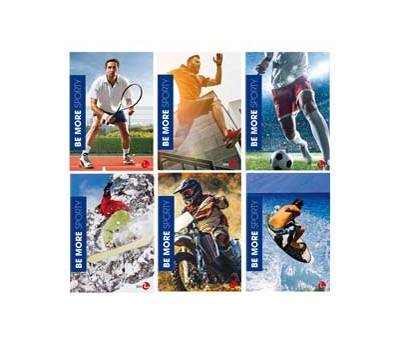 Maxiquaderno Be More Sport A4,36,2 fogli 100 gr 1 rigo con margine - 5576