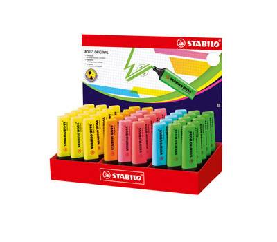 Evidenziatore Boss Original - colori assortiti - expo 45 pezzi - Stabilo - 70/45-1 - 4006381516181 - DMwebShop