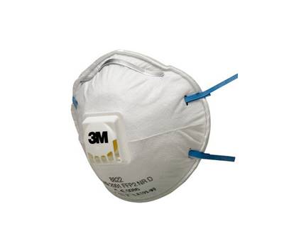 Mascherina 8822 Classic FFP2 - con valvola - monouso - conf. 10 pezzi (imbustati singolarmente) - 3M - 7100142986 - 7100101091 - 4054596315167 - DMwebShop