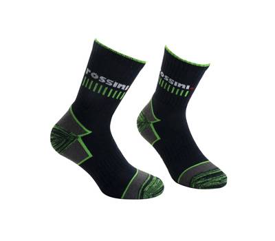 Calze da tennis Livigno - taglie 36-39 - blu-verde - conf. 2 pezzi - Rossini - HH0816539 - 8011513102947 - DMwebShop
