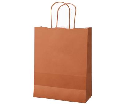 Shopper Twisted carta kraft - 26 x 11 x 34,5 cm - terracotta - conf. 25 pezzi - Mainetti Bags - 091513 - 8029307091513 - DMwebShop