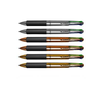 Astuccio penne a sfera Chrome - punta 1 mm - 4 colori - conf. 6 pezzi - Osama - OW 84006956 - 8059484006956 - DMwebShop